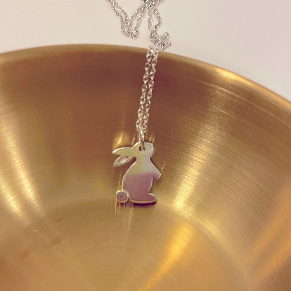 Tiffany snuggle bunny necklace